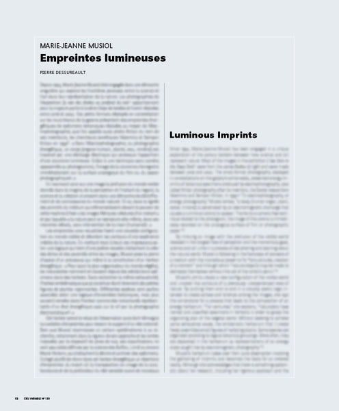 CV130 - Marie-Jeanne Musiol – Pierre Dessureault