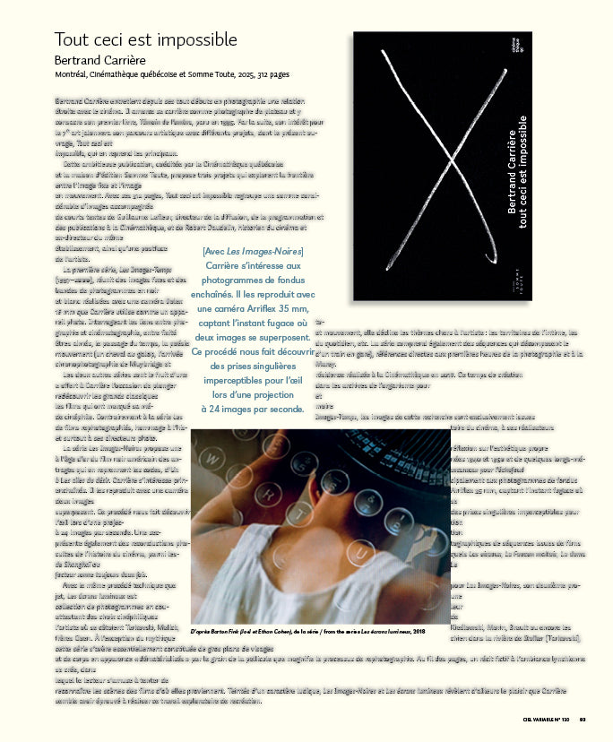 CV130 - Tout ceci est impossible – Franck Michel