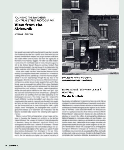 CV129 - View form the Sidewalk – Stéphanie Hornstein