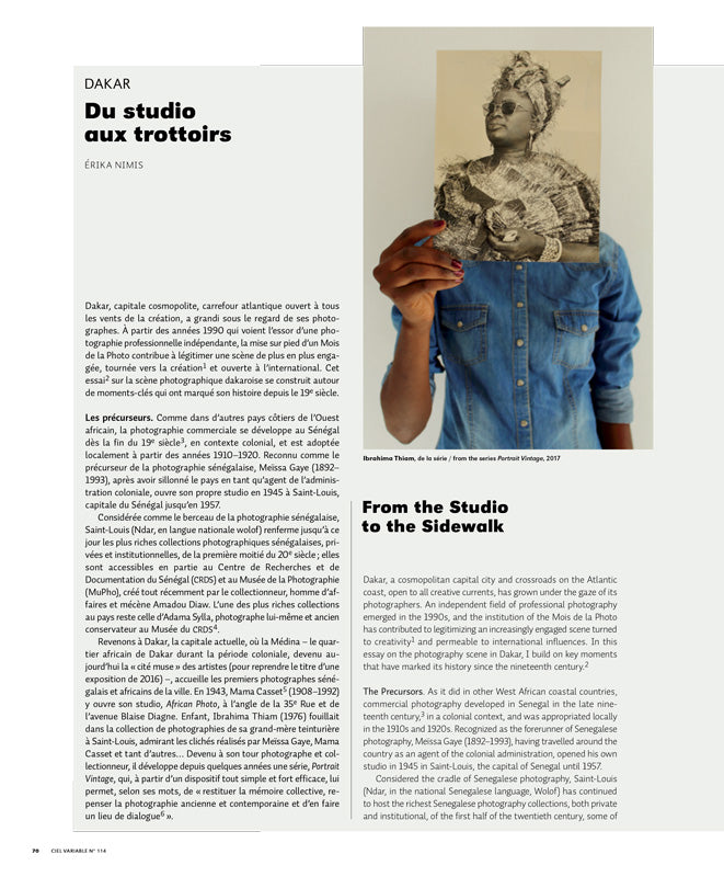 CV114 - Dakar. From the Studio to the Sidewalk — Érika Nimis