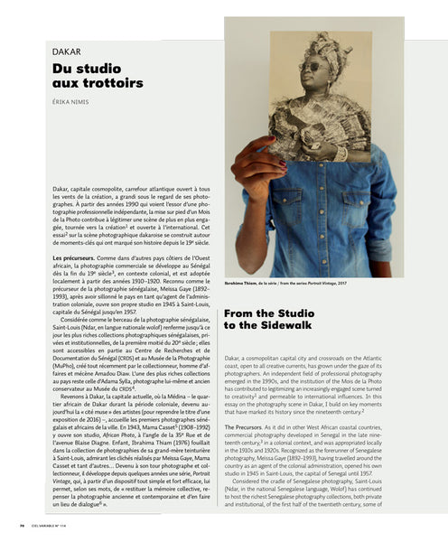 CV114 - Dakar. Du studio aux trottoirs — Érika Nimis