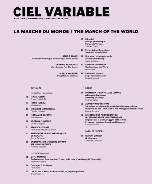 CIEL VARIABLE 115 - THE MARCH OF THE WORLD