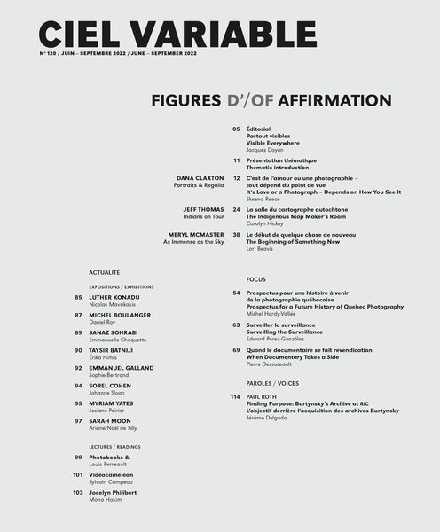 CIEL VARIABLE 120 - FIGURES OF AFFIRMATION