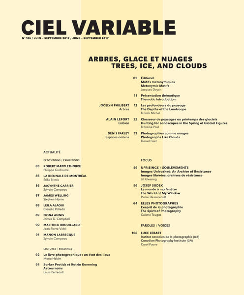 CIEL VARIABLE 106 - TREES, ICE, AND CLOUDS