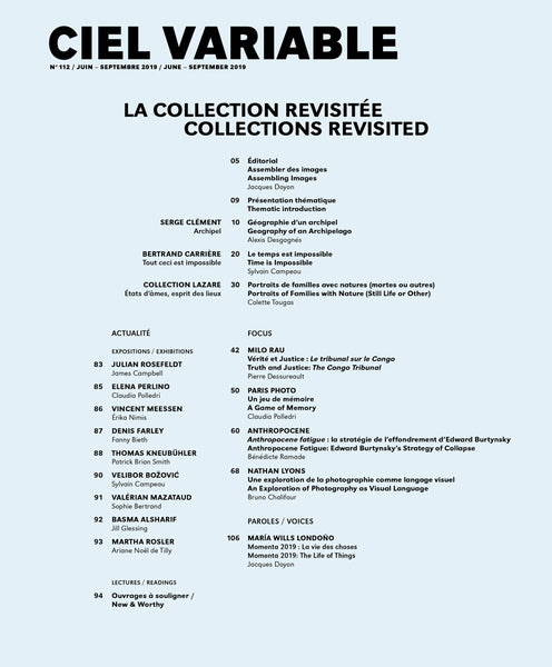 CIEL VARIABLE 112 - COLLECTIONS REVISITED