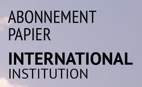 Paper Subscription [International] - Institution